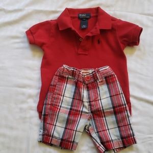 Toddler 12 month Polo and Shorts